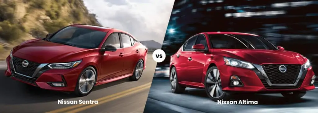 Nissan Sentra Vs Altima Mpg Price Features Specs Dimensions