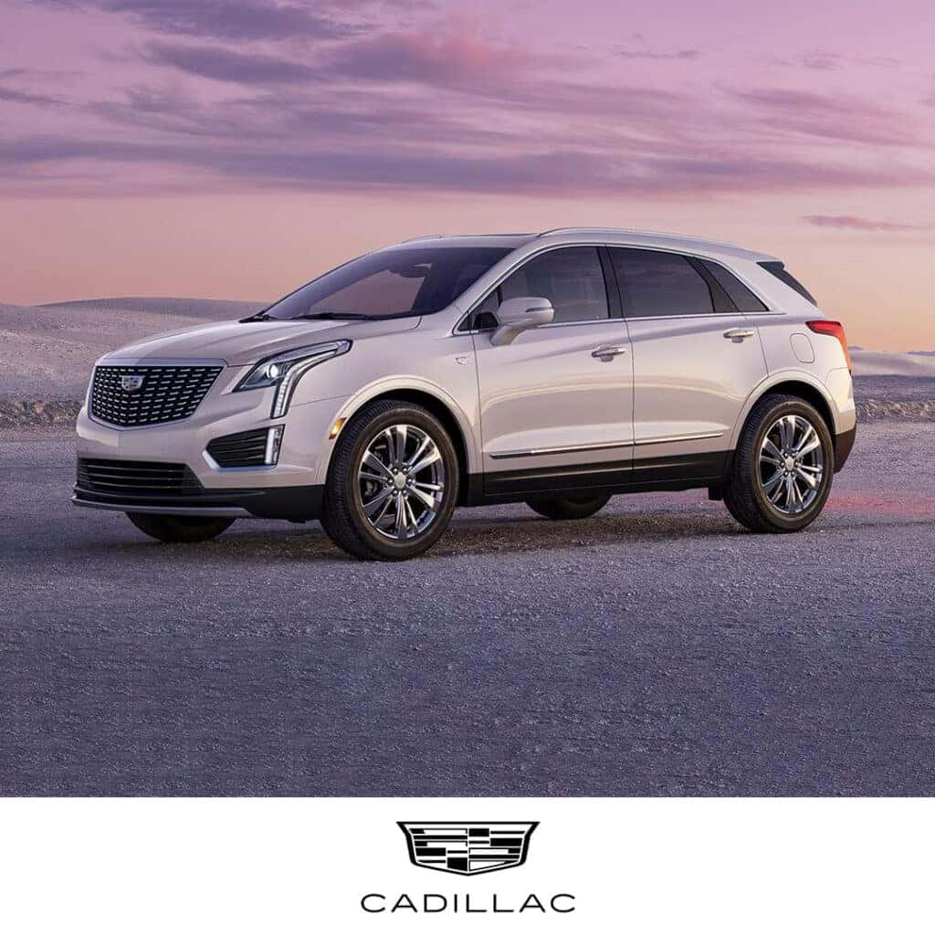 White Cadillac XT5 Side View
