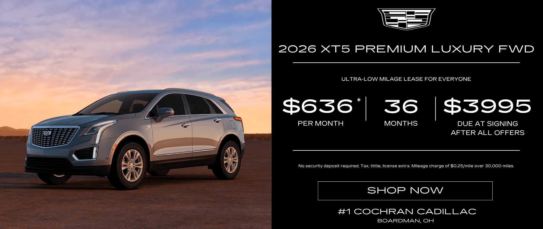 June 2026 XT5 Lease Offer