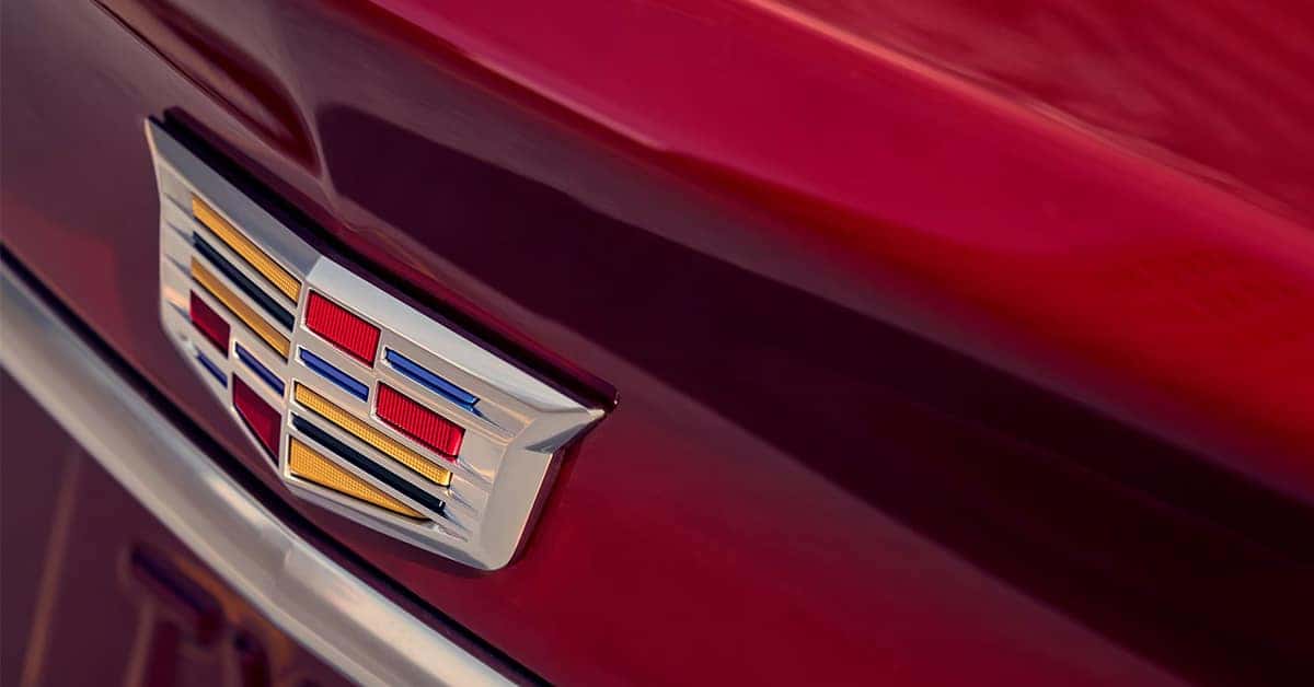 2025 Cadillac CT5 logo and badging up close