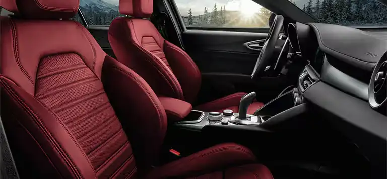 2026 giulia veloce red leather interior