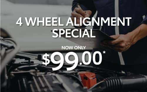4 wheel alignment now only $99