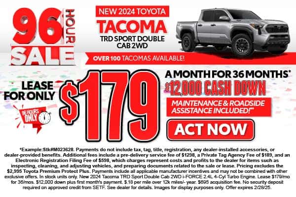 New Toyota Lease Deals Coconut Creek FL | Al Hendrickson Toyota