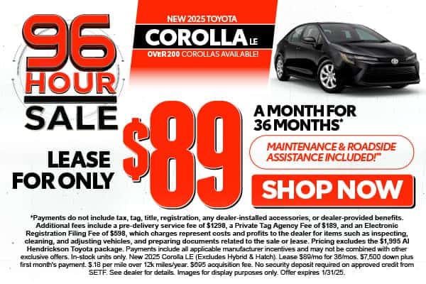 New Toyota Lease Deals Coconut Creek FL | Al Hendrickson Toyota