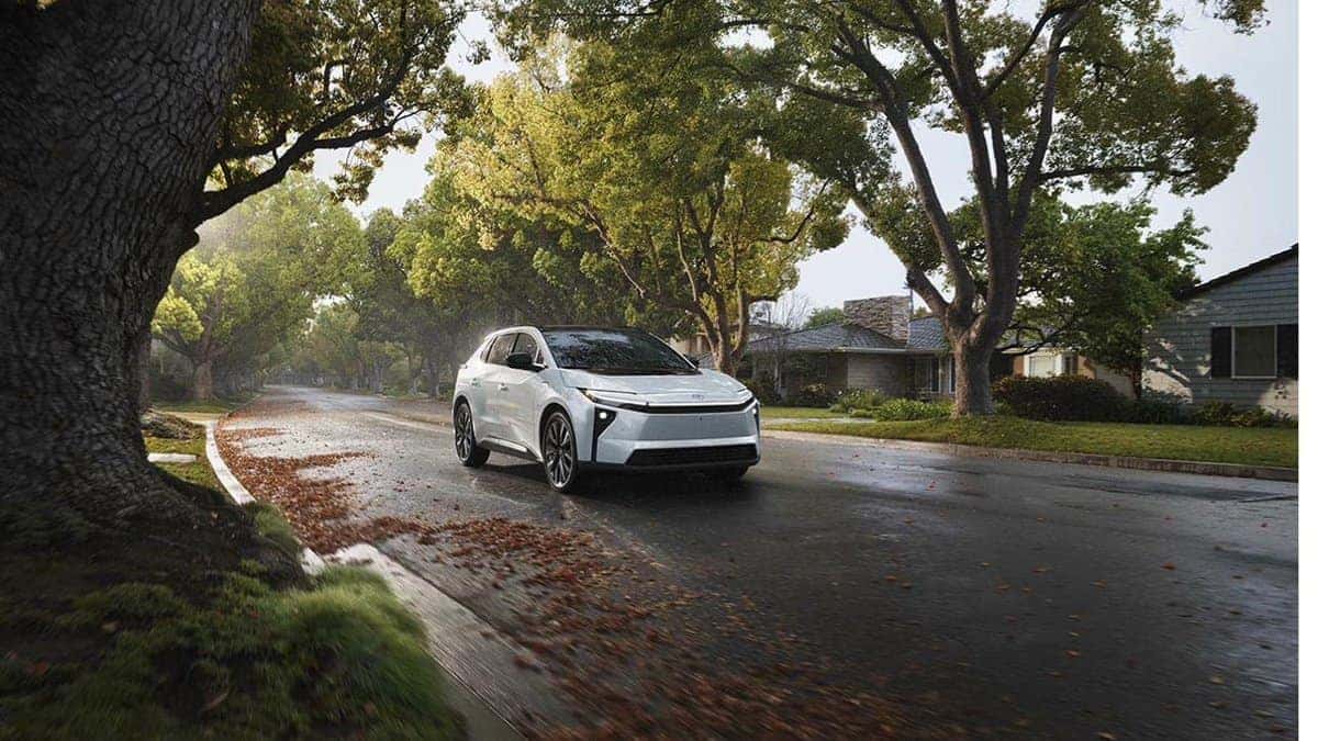 2026 Toyota bZ electric SUV in Coconut Creek FL neighborhood