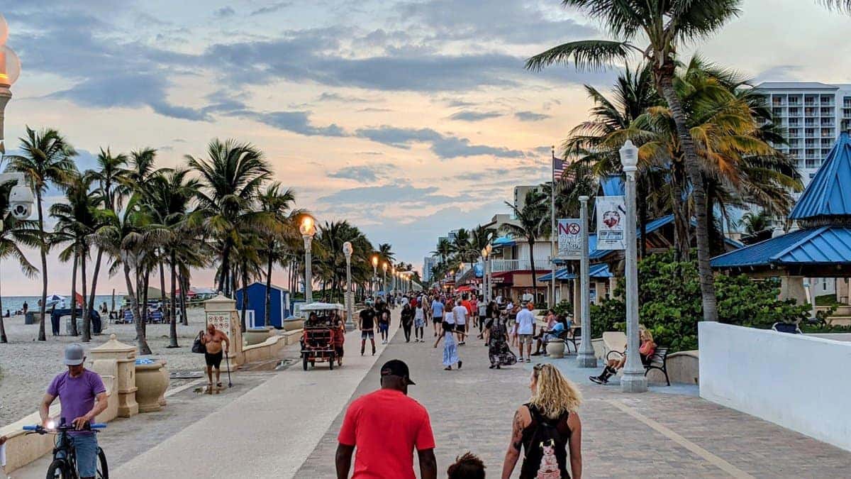 Hollywood Beach Broadwalk near Hollywood, FL