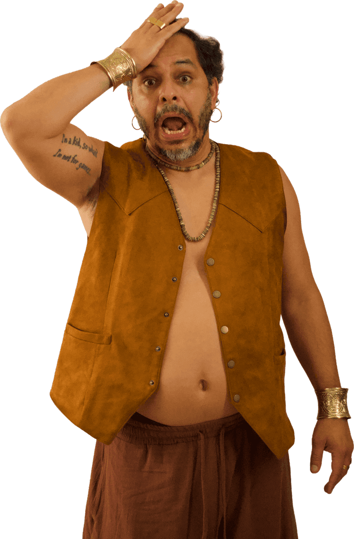 The Toyota of Coconut Creek Genie with his hand on his head, shocked at how much your car is worth