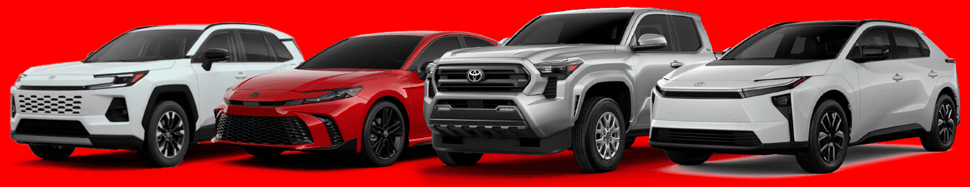 New Toyota SUVs, sedans, trucks and electric vehicles available at Toyota of Coconut Creek