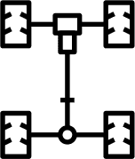 4 wheels icon
