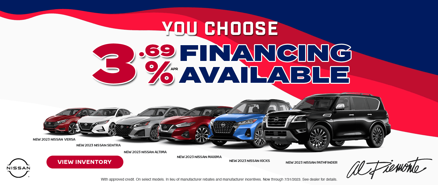 to Al Piemonte Nissan New & Used Car Dealer in Melrose Park