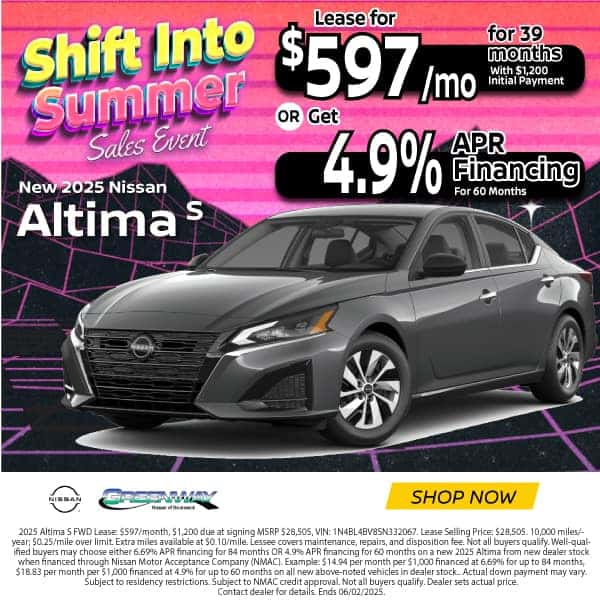 All New 2025 Nissan Altima S