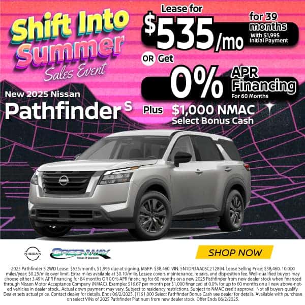 All New 2025 Nissan Pathfinder S