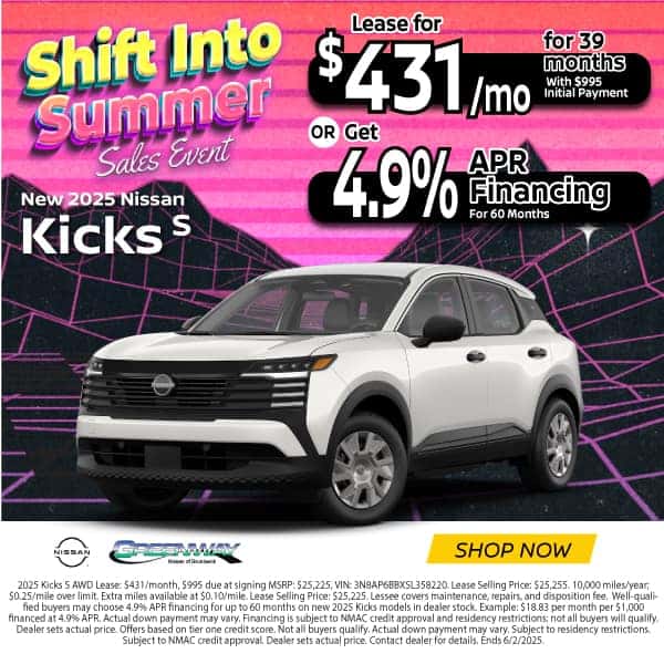 New 2025 Nissan Kicks S
