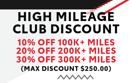 May: High Mileage Club Discount