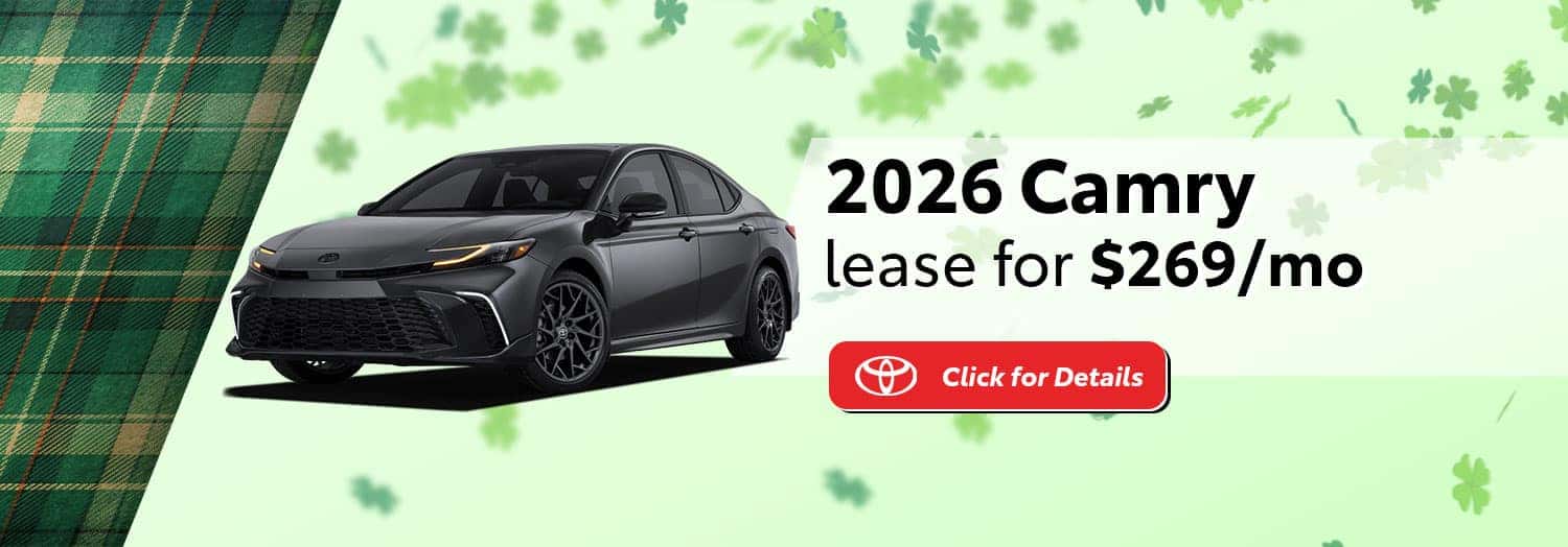 2026 Camry $269/mth for 36 months