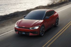 Kia EV6 at Sunset