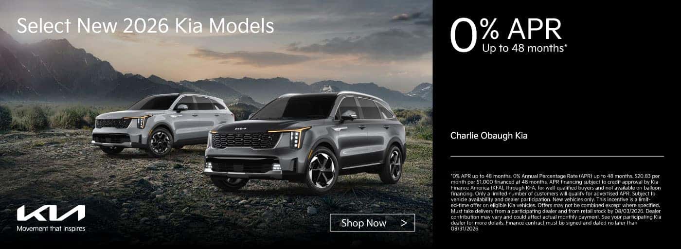 2026 Kia Models - 0% APR
