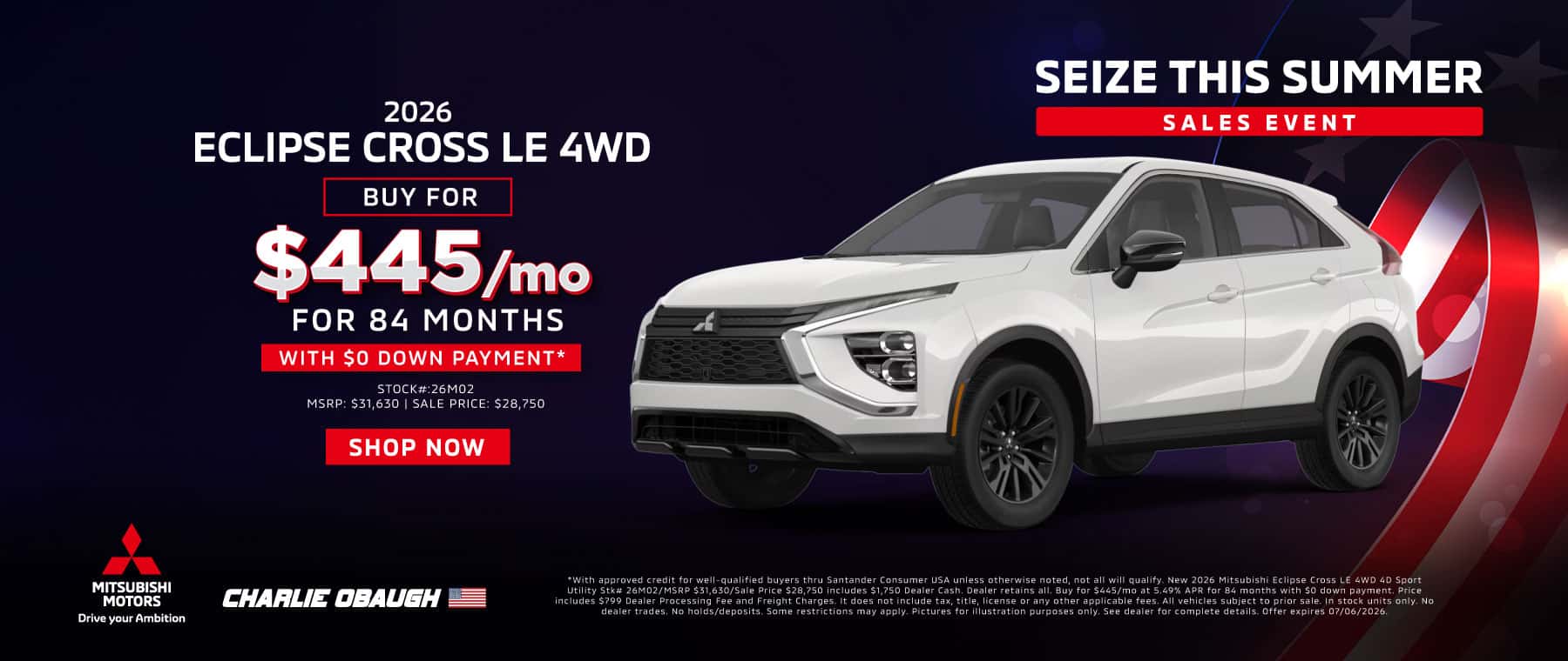 2026 Eclipse Cross LE 4WD