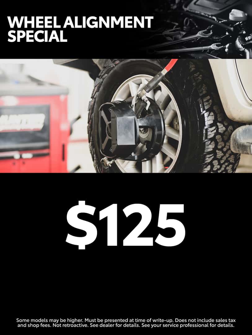 wheel alignment special