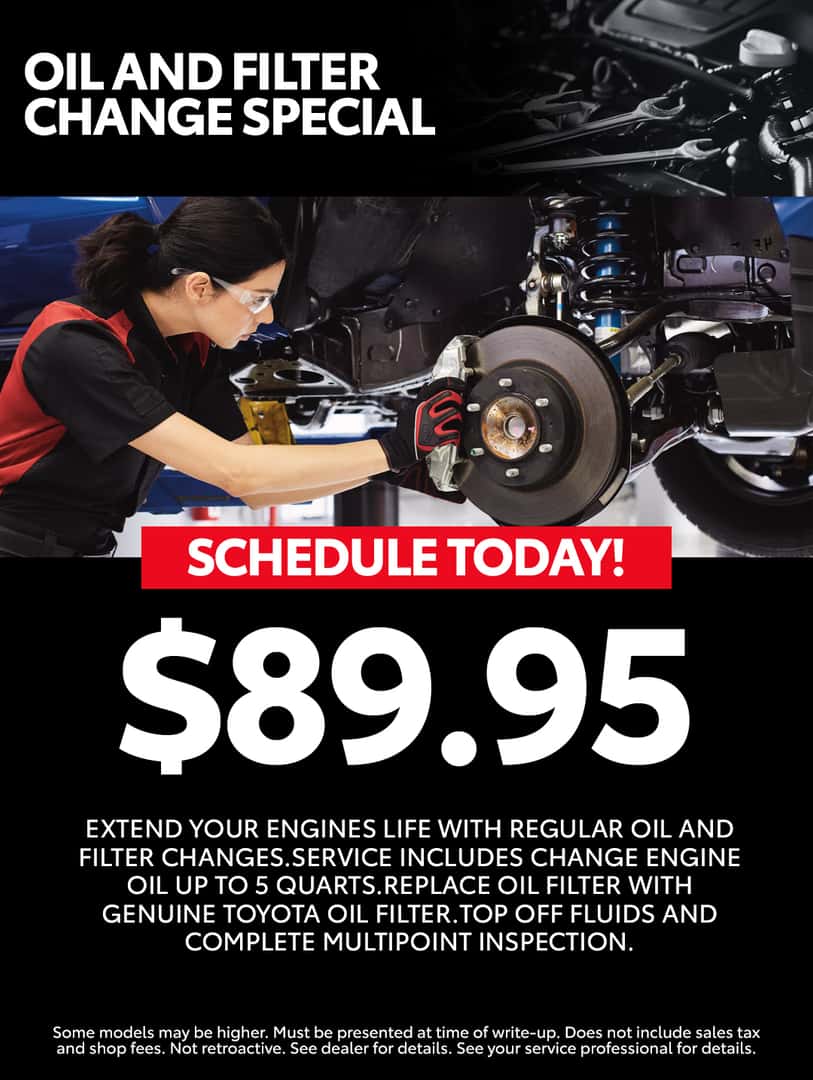 oil and filter change