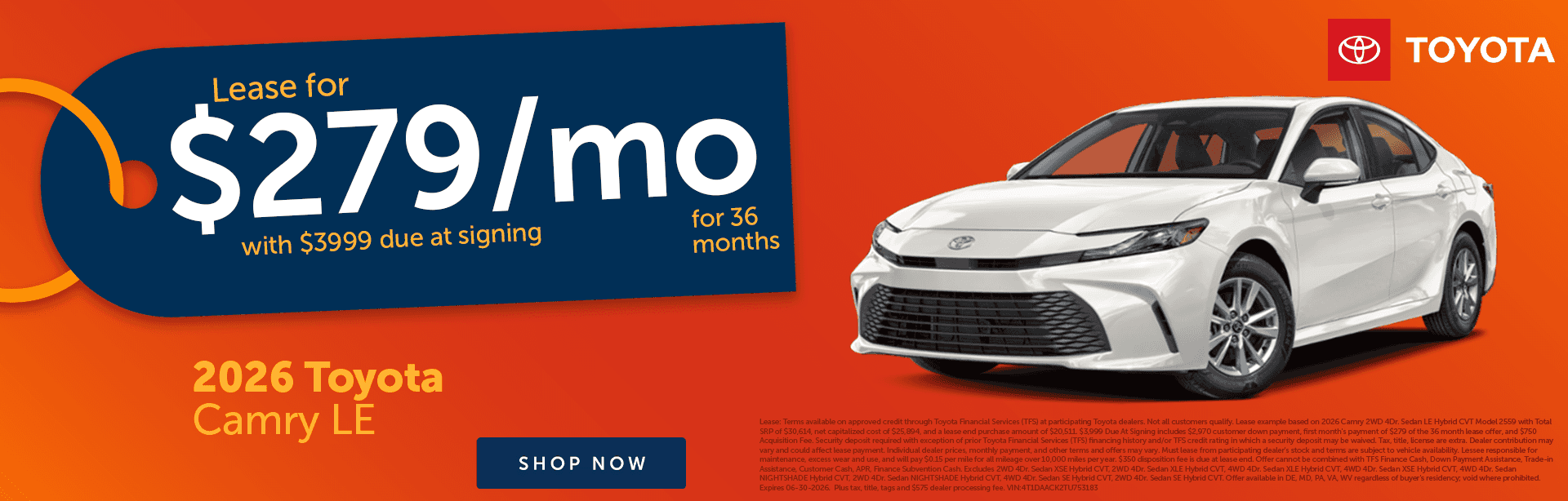 June Camry Offer