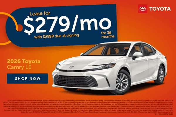 Camry Savings!