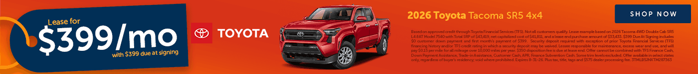 September Tacoma Offer