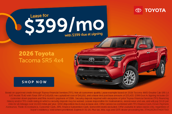 Toyota Tacoma Savings!