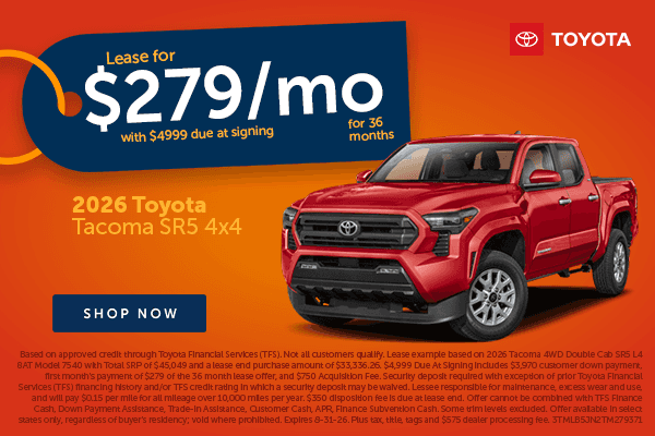 Toyota Tacoma Savings!