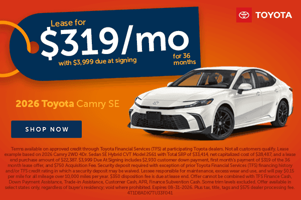 Camry Savings!