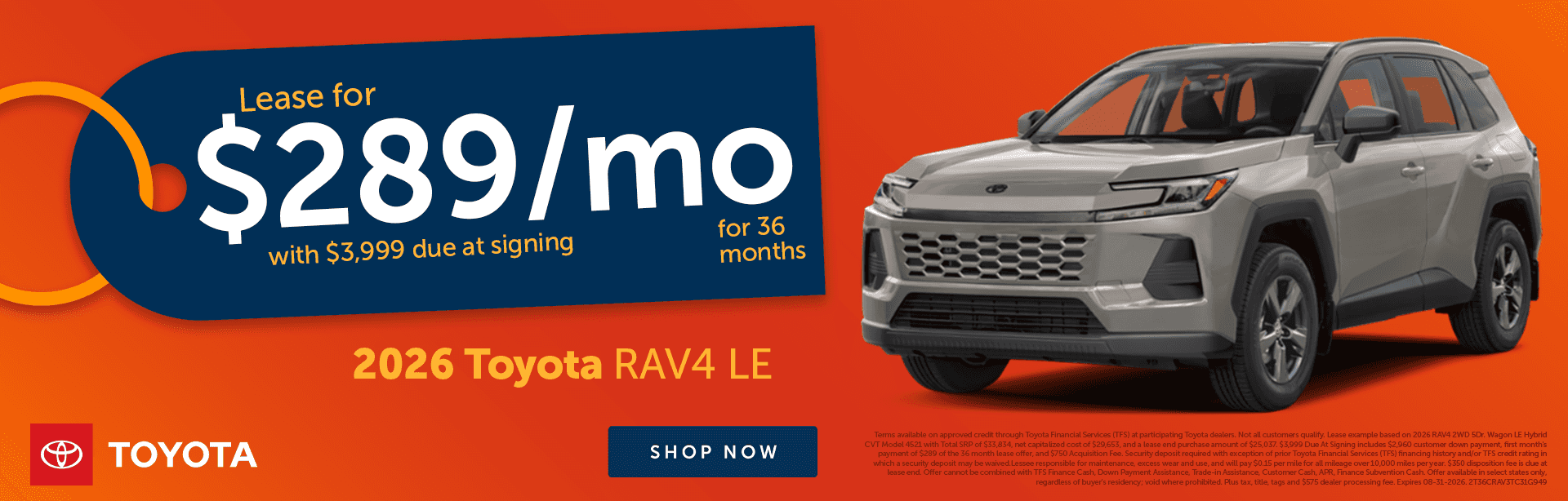 August Rav4 Offer