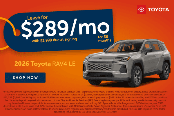 Rav4 Savings!