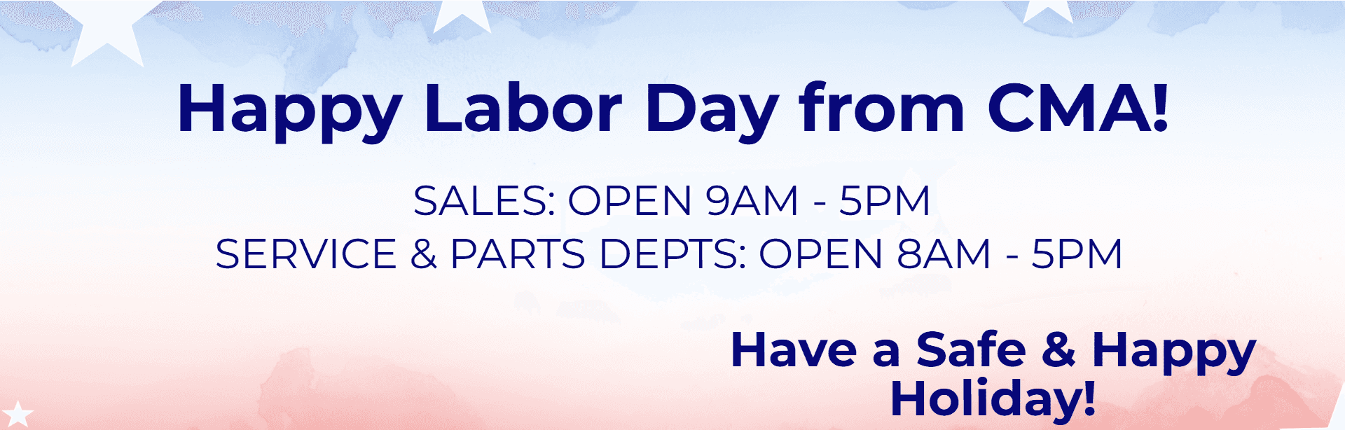 Labor Day Hours