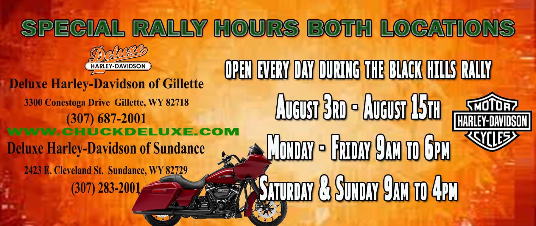 Deluxe HarleyDavidson of Gillette HarleyDavidson Dealer in Gillette, WY