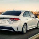2020 Toyota Corolla driving fast