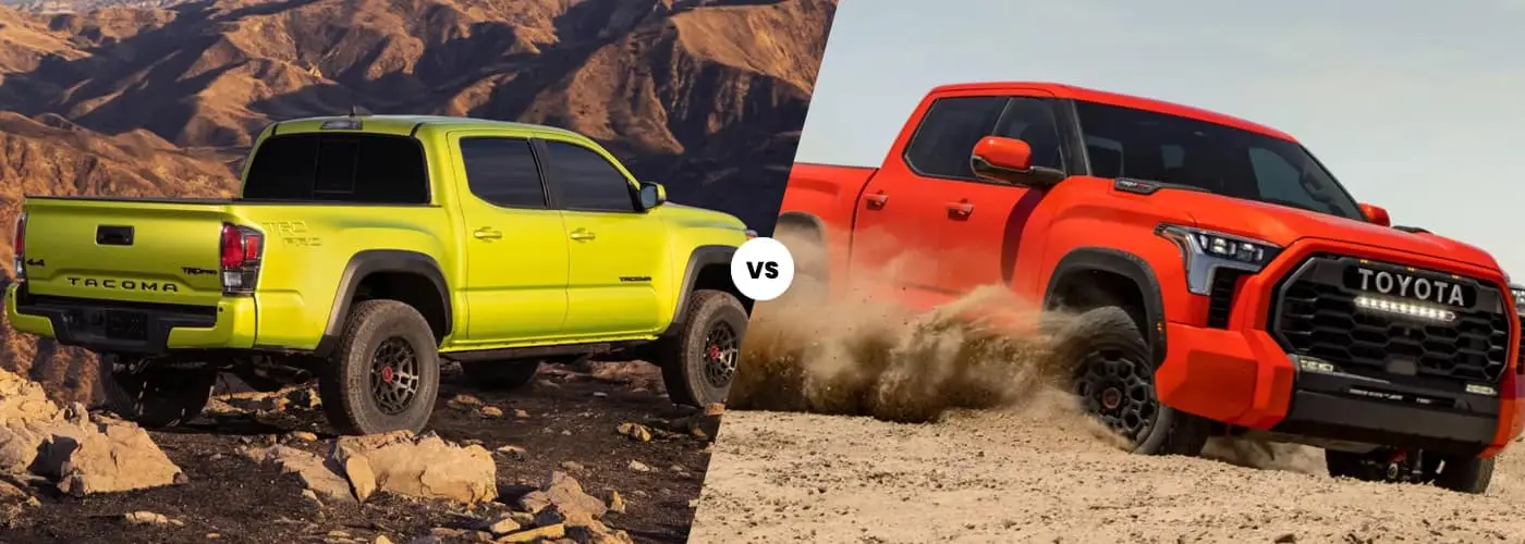 2022 Toyota Tacoma vs. Tundra | Truck Price, Engine Specs, Towing