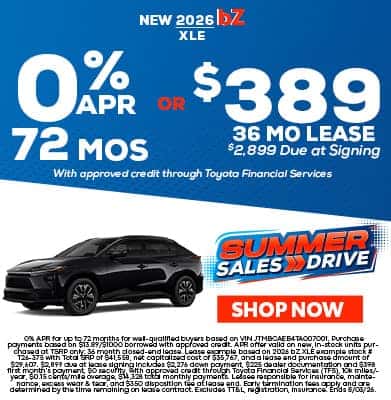 New 2026 bZ XLE