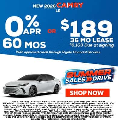 New 2026 Camry LE