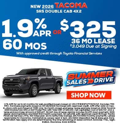 New 2026 Tacoma SR5 DOUBLE CAB 4X2