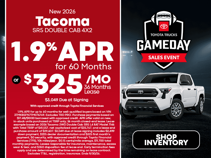 New 2026 Tacoma SR5 DOUBLE CAB 4X2