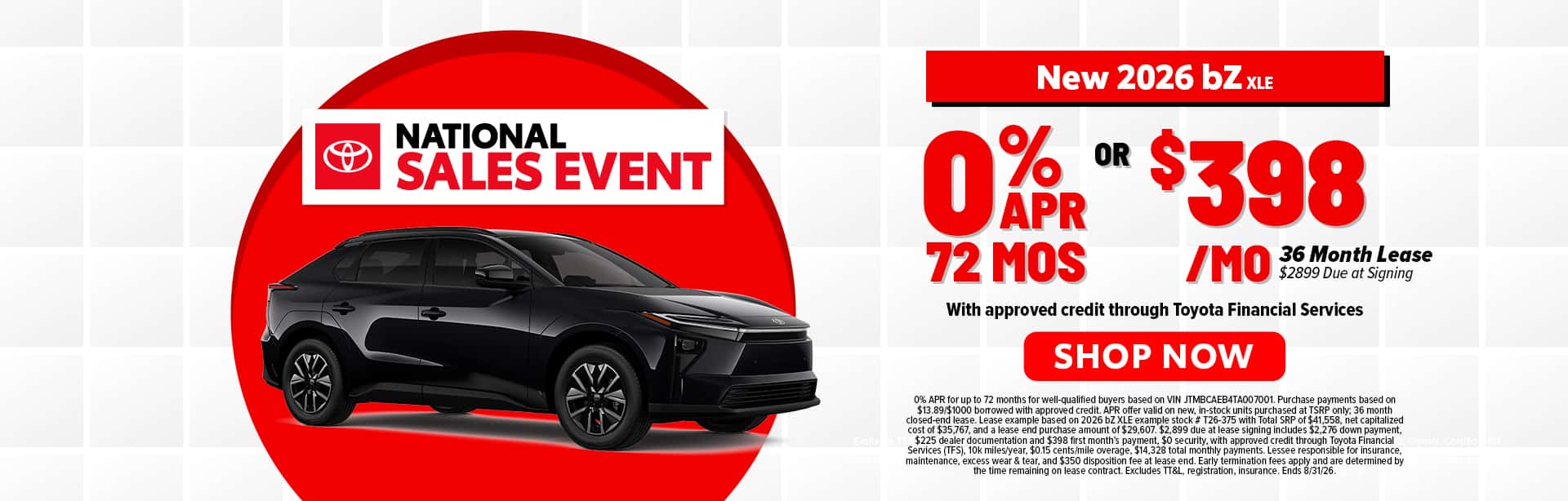 New 2026 Toyota bZ for sale in Temple, TX