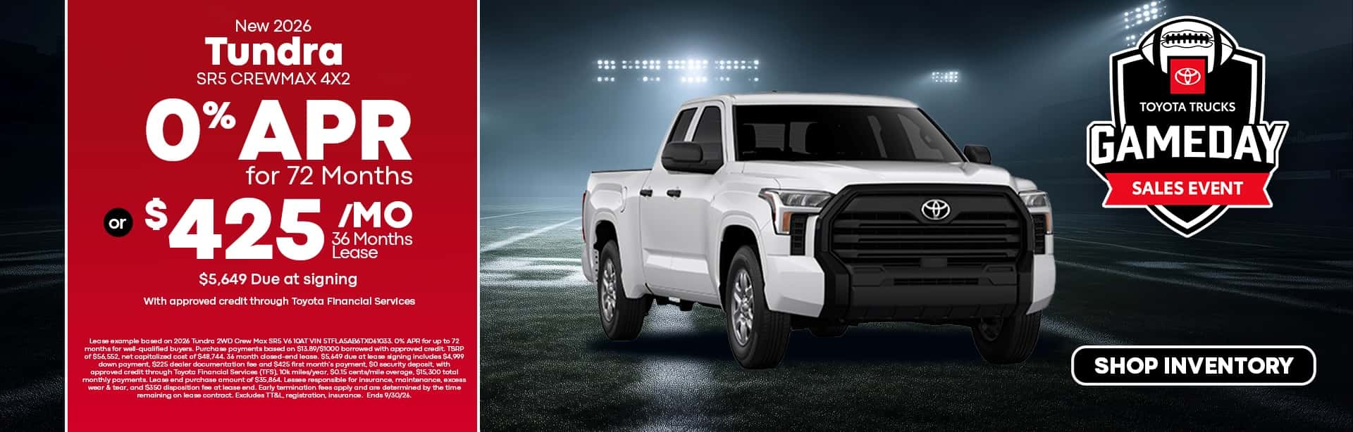 Tundra Offer in Temple, TX