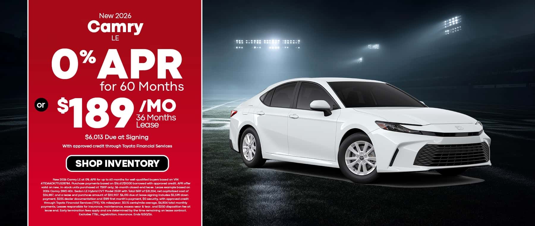 Camry Offer in Temple, TX