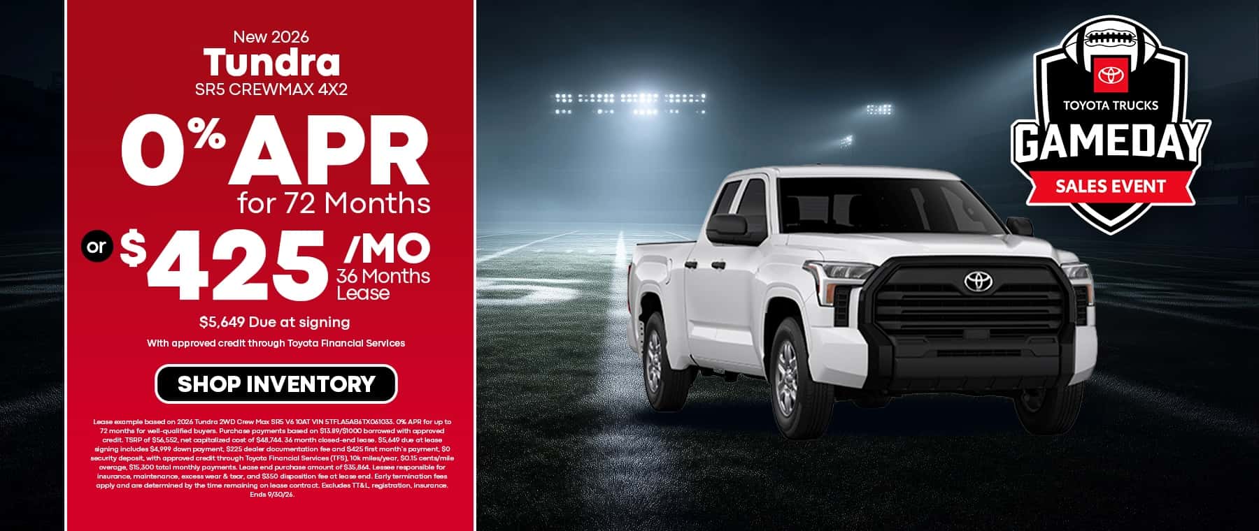 Tundra Offer in Temple, TX