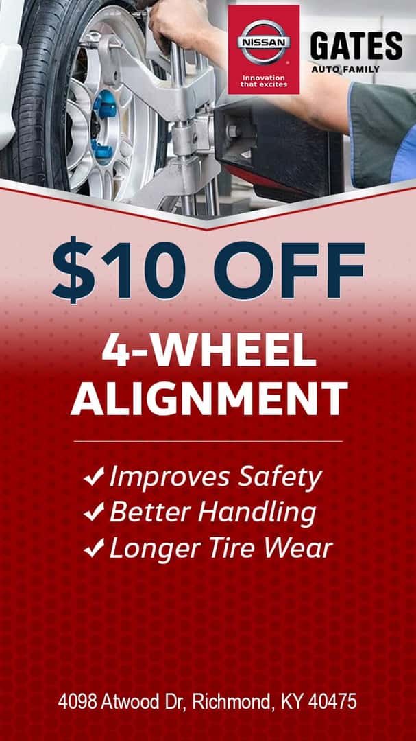 $10 Off 4-Wheel Alignment