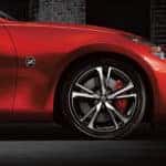 Front end of red 2020 Nissan 370Z