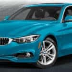 teal BMW sedan