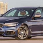 blue bmw sedan
