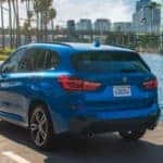 blue crossover BMW