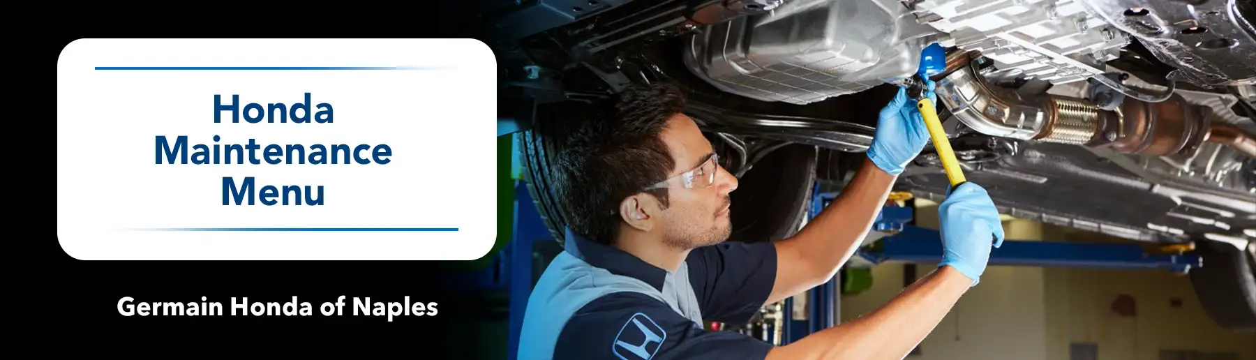 Honda Maintenance Menu